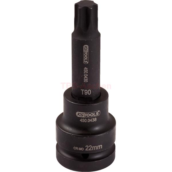 KS-Tools 450.0473 1" Kraft-Bit-Stecknuss TX,lang 