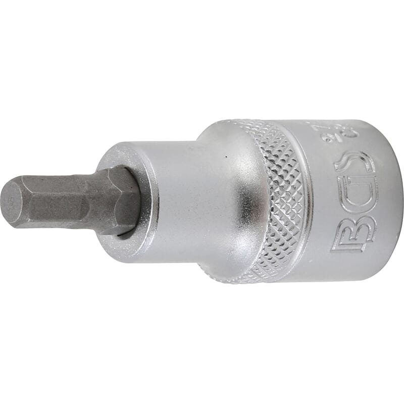 BGS 2733 Bit Socket, length 55 mm, 12.5 mm (1/2") Drive, internal Hexagon 1/4"