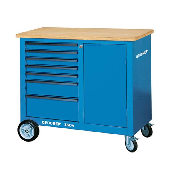 Gedore 1504 0511 Mobile workbench with 7 drawers 