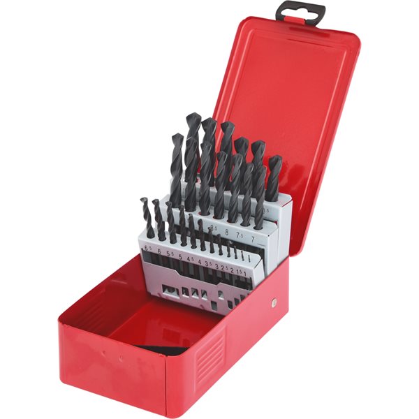 KS-Tools 330.1613 HSS-R Spiralbohrer-Satz,25-tlg., 