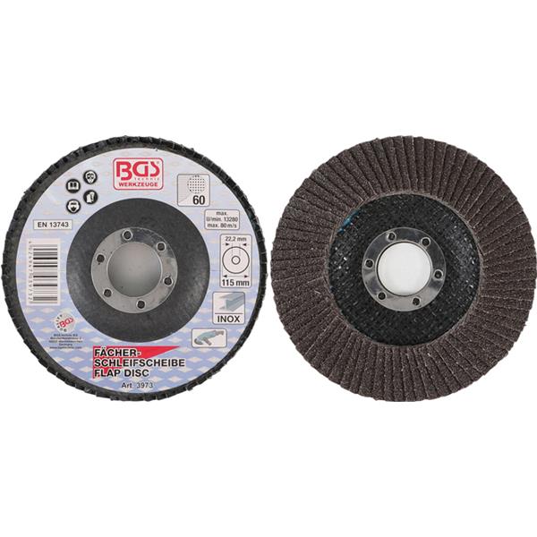 BGS 3973 Flap Disc, Ø 115 mm, K 60 