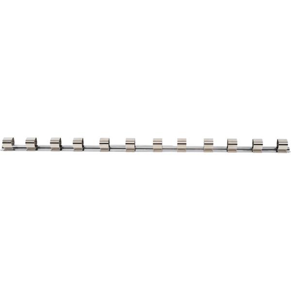 BGS 3460 Socket Rail with 12 Clips, 20 mm (3/4") 