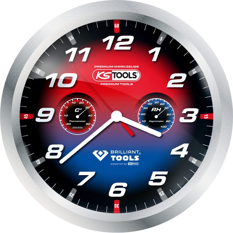 KS-Tools 100250 KS Tools Wanduhr, 40 cm