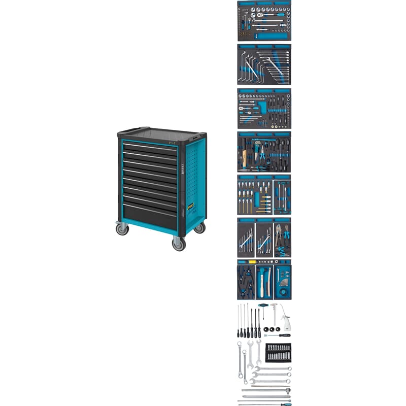 Hazet 179N-8-2700/296 Werkstattwagen Mit Sortiment 