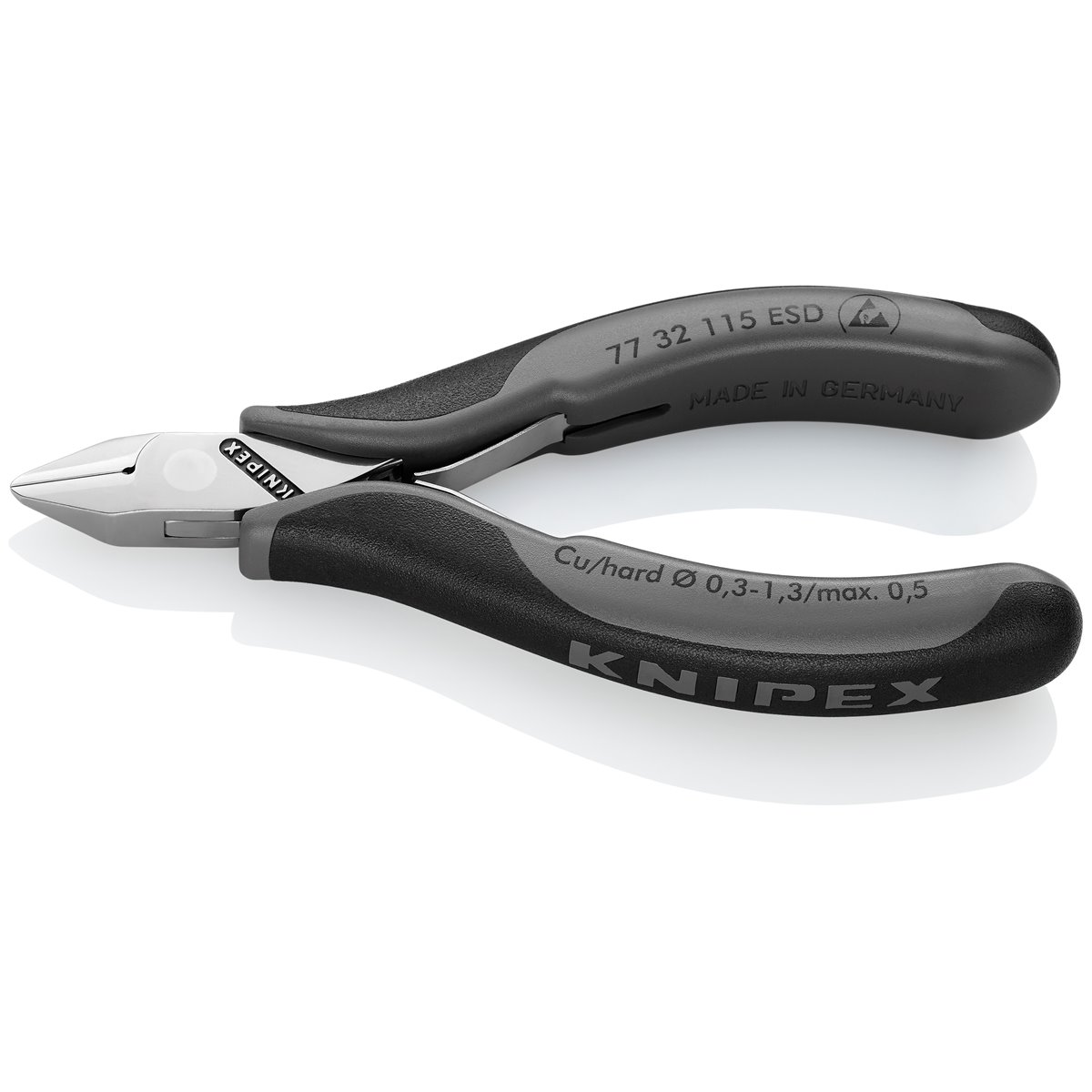 Knipex 77 32 115 ESD Elektronik-Seitenschneider 