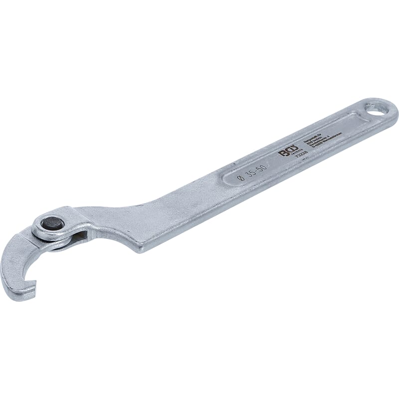 BGS 73228 Adjustable Hook Wrench with Nose, 35 - 5 0 mm