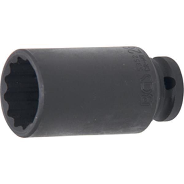 BGS 5352 Kraft-Steckschlüssel-Einsatz Zwölfkant, A ntrieb Innenvierkant 12,5 mm (1/2"), SW 28 mm