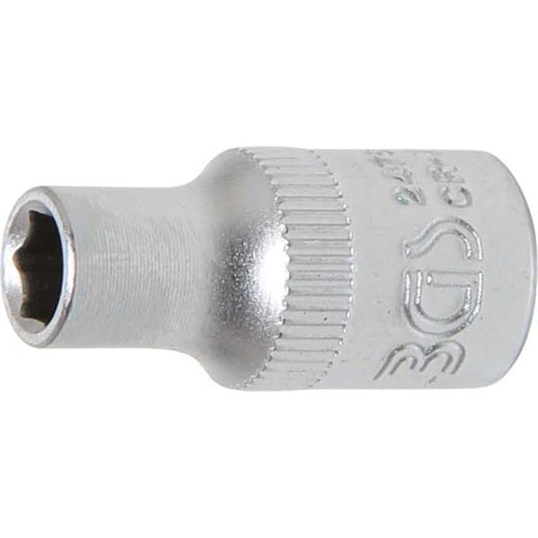 BGS 2476 Socket, Hexagon, 6.3 mm (1/4") Drive, 5 m m
