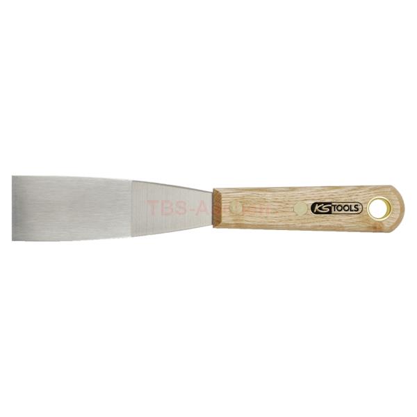 KS-Tools 907.2262 STAINLESS STEEL scraper, 38mm, w ooden handle