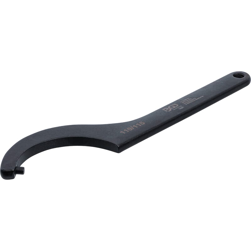 BGS 74221 Hook Wrench with Pin, 110 - 115 mm 