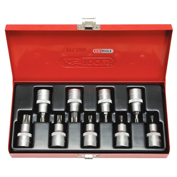 KS-Tools 911.1386 1/2"Bit-Stecknuss-Satz TX m.Bo 