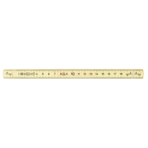 KS-Tools 300.0061 Plastic folding rule, yellow, 2m 
