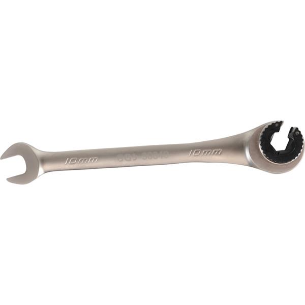 BGS 30840 Ratchet Wrench, open, 10 mm 