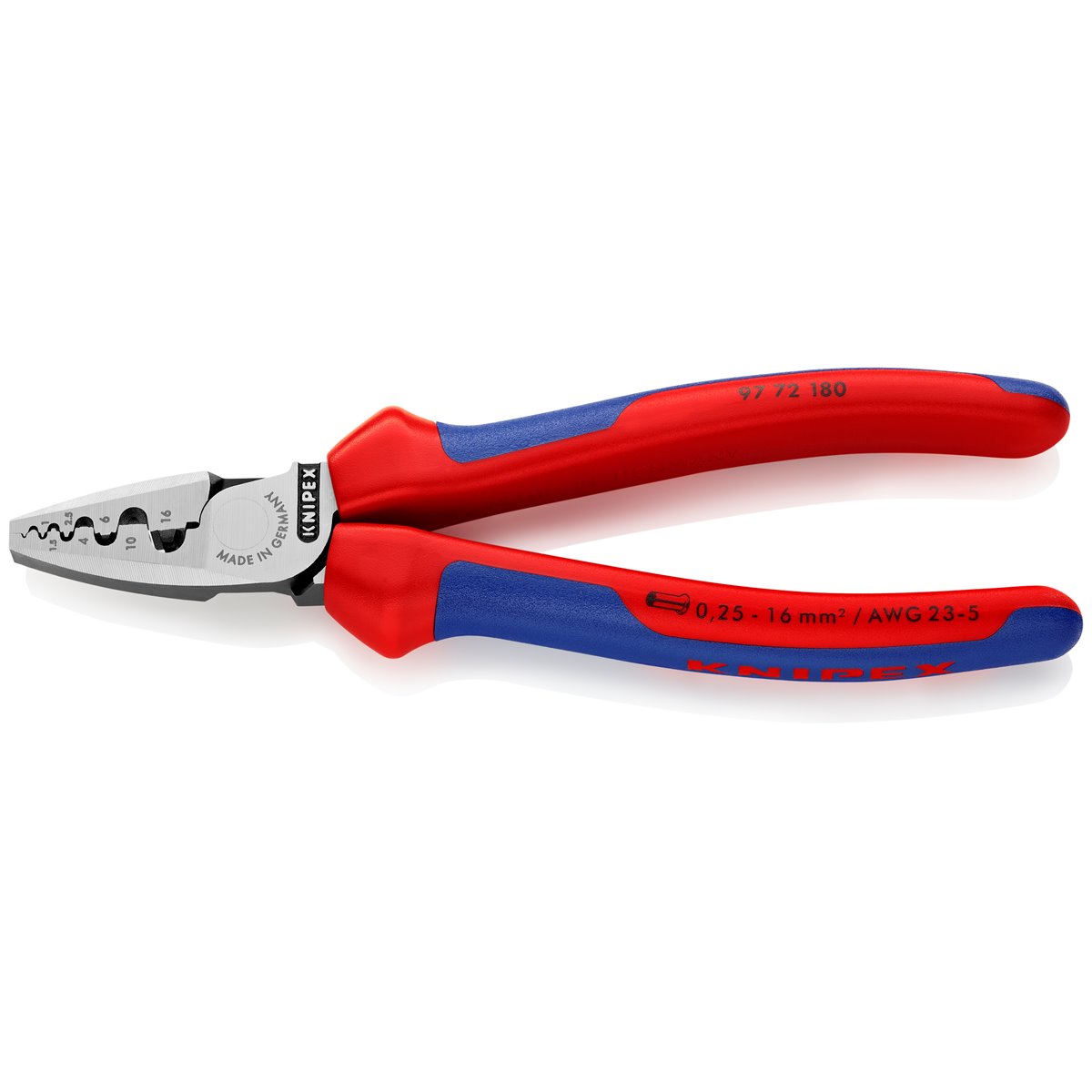 Knipex 97 72 180 CRIMPING PLIERS F. CABLE LINKS 