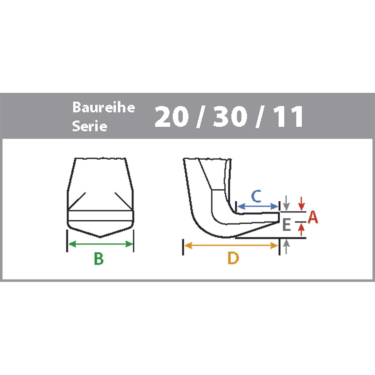 Kukko 1-192-P 2 schnellverstellb. Abzughaken 200mm für 20+/30+, Gr. -1 und -10