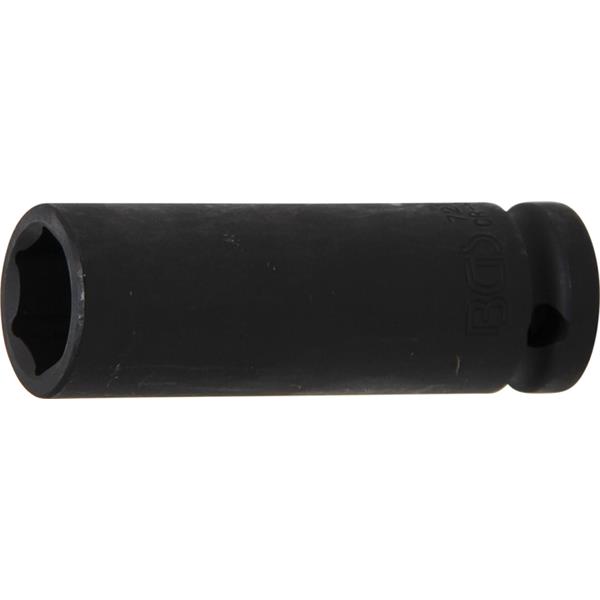 BGS 7217 Kraft-Steckschlüssel-Einsatz Sechskant, t ief, Antrieb Innenvierkant 12,5 mm (1/2"), SW 17 m