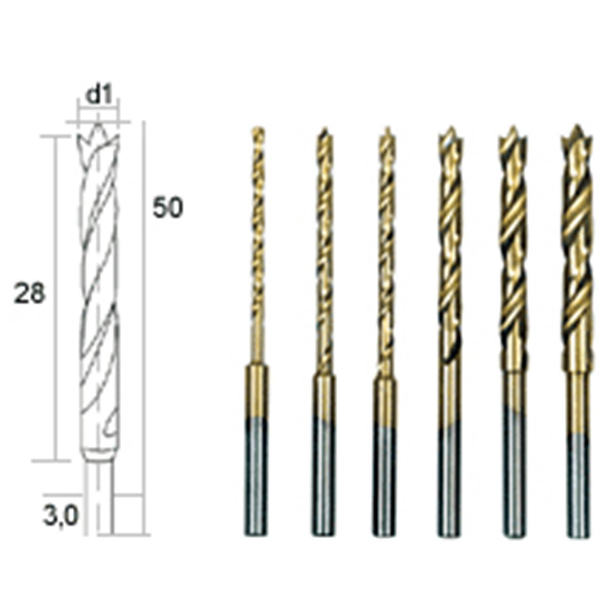 Proxxon 28876 HSS Spiralbohrersatz 1,5 bis 4,0 mm