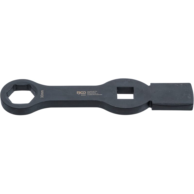 BGS 35360 Slogging Ring Spanner, Hexagon, with 2 S triking Faces, 30 mm