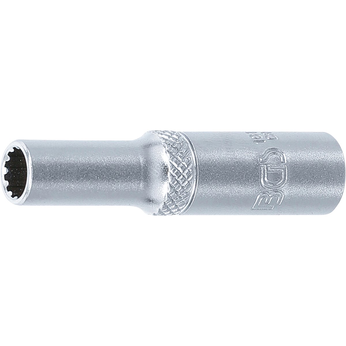 BGS 10156 Socket, Gear Lock, deep, 6.3 mm (1/4") D rive, 6 mm