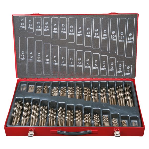 KS-Tools 330.3650 HSS-G Co 5 Spiralbohrer-Satz,230 