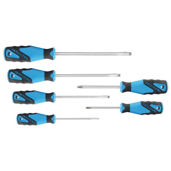 Gedore 2150-2160 PZ-06 3C-Screwdriver set 6 pcs IS 4-8 PZ 1-2