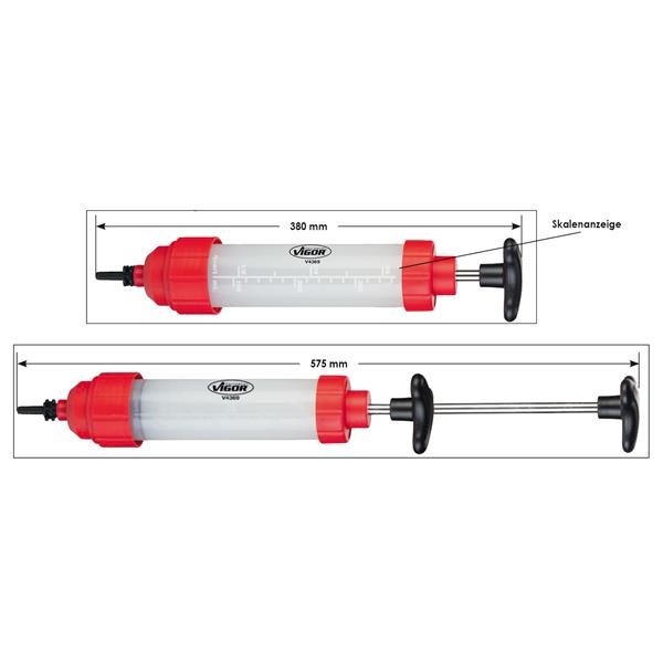 Vigor V4369 Vakuumpumpe 350 ml 