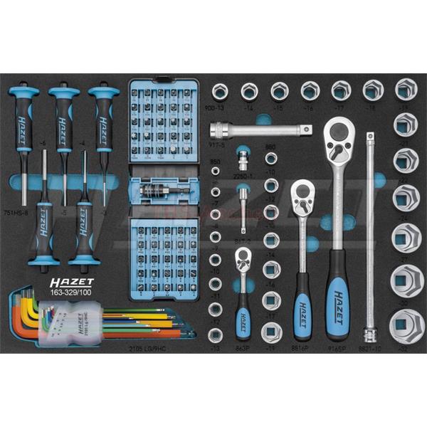 Hazet 163-329/100 Werkzeug-Sortiment, 100-tlg.