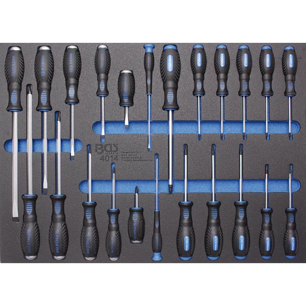 BGS 4014 Tool Tray 3/3: Screwdriver Set, 23 pcs. 