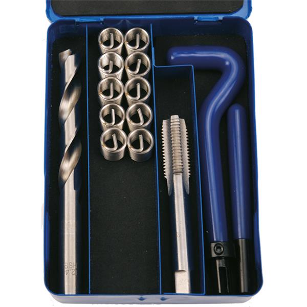 BGS 1958 Thread Repair Kit, M10 x 1.0 mm, 14 pcs. 
