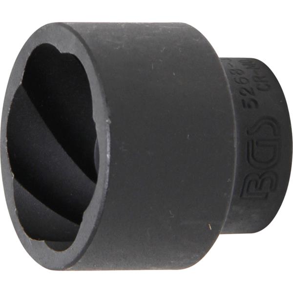 BGS 5268-32 Twist Socket (Spiral Profile) / Screw Extractor, 12.5 mm (1/2") Drive, 32 mm