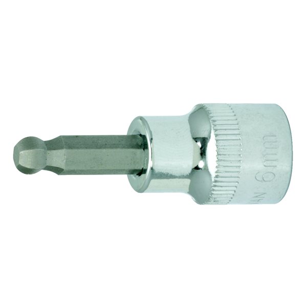 KS-Tools 918.3872 3/8" CHROME+ Bit-Stecknuss Inn 