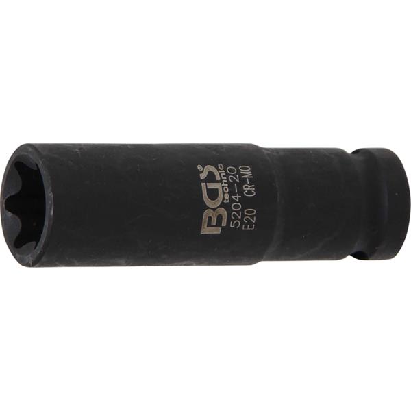 BGS 5204-20 Impact Socket E-Type, deep, 12.5 mm (1 /2") Drive, E20