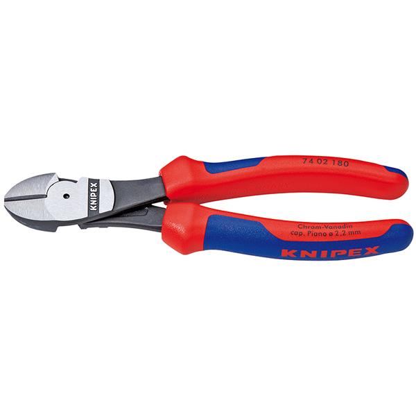 Knipex 74 02 200 High Leverage Diagonal Cutter black atramentized 200 mm