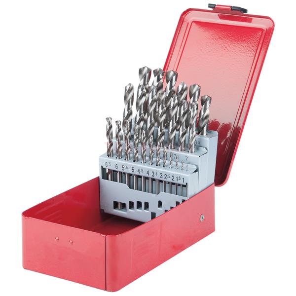 KS-Tools 330.2613 HSS-G Spiralbohrer-Satz, 25-tlg. 