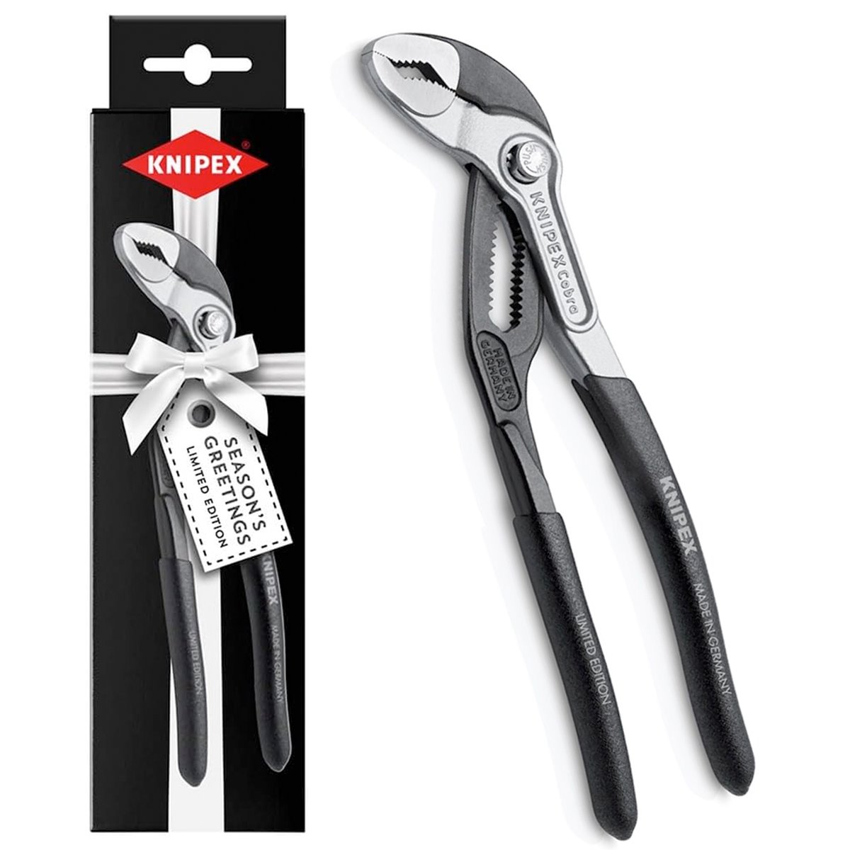 Knipex 87 99 180 S02 Cobra Bicolor-Edition 2024 - limitierte Edition Weihnachten 2024