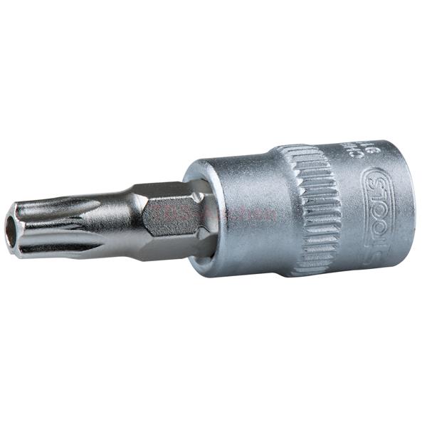 KS-Tools 911.1464 1/4" Bit-Stecknuss TX m.Bohrun 