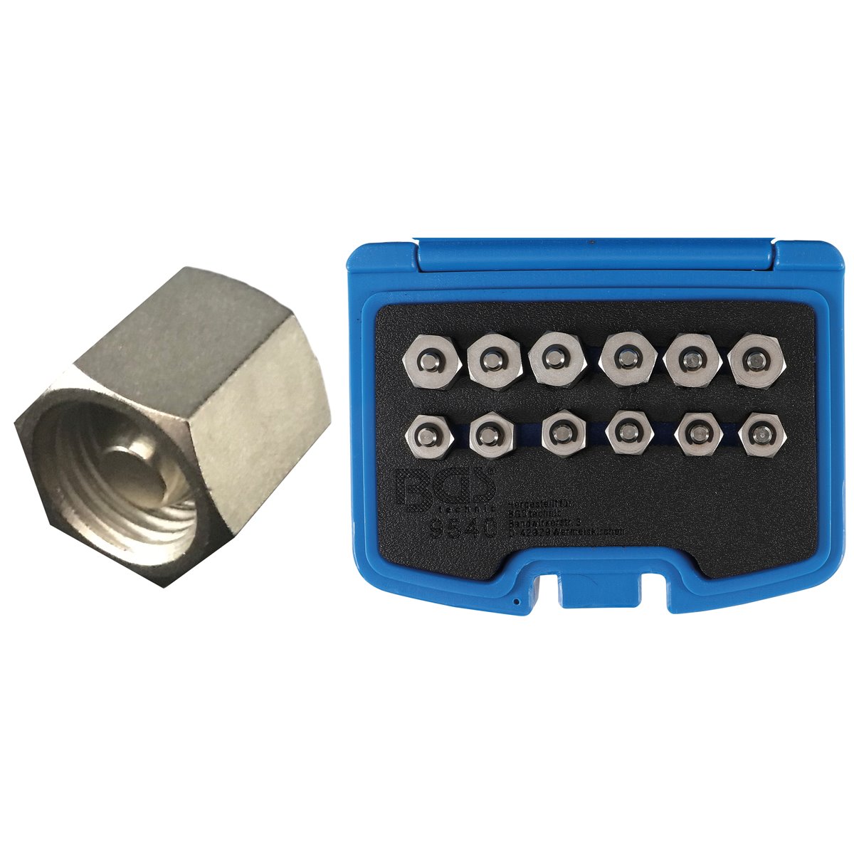 BGS 9540 Injector Sealing Plug Set, 12 pcs. 