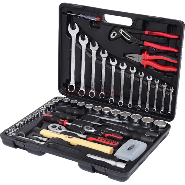 KS-Tools 911.0688 1/4" +1/2" Tool kit, 88 pcs 