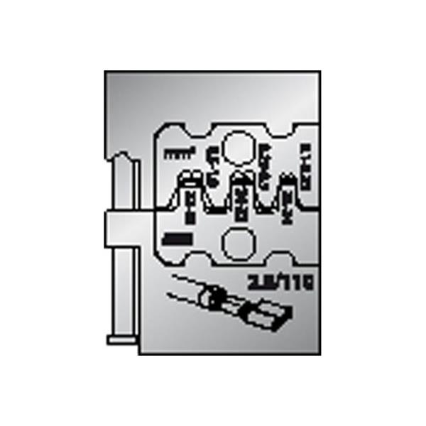 Gedore 8140-10 Module insert for flat plugs 4.8 