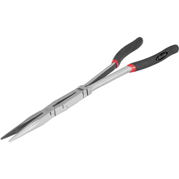 Vigor V2783 needle nose pliers with double joint