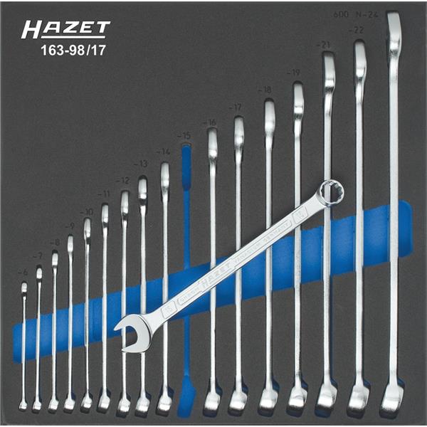 Hazet 163-98/17 Tool Set in Safety-Insert-System