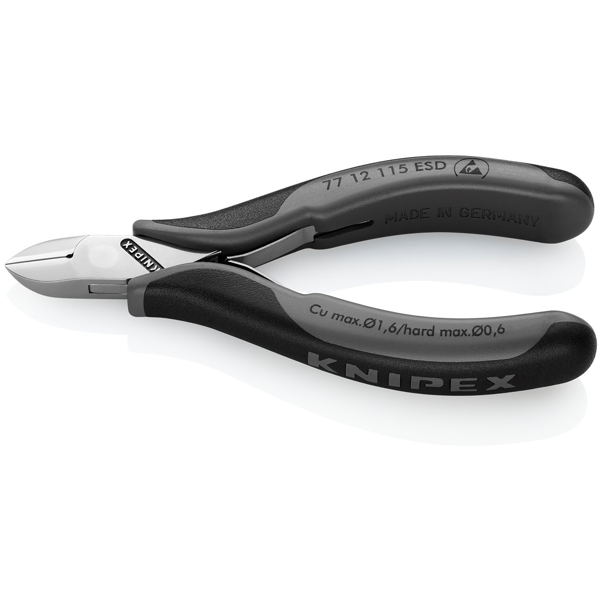 Knipex 77 12 115 ESD Elektronik-Seitenschneider 