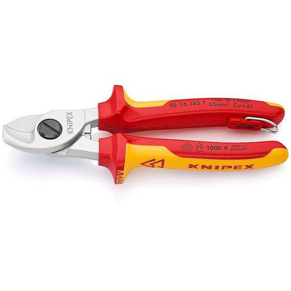 Knipex 95 16 165 T Kabelschere mit Befestigungsöse