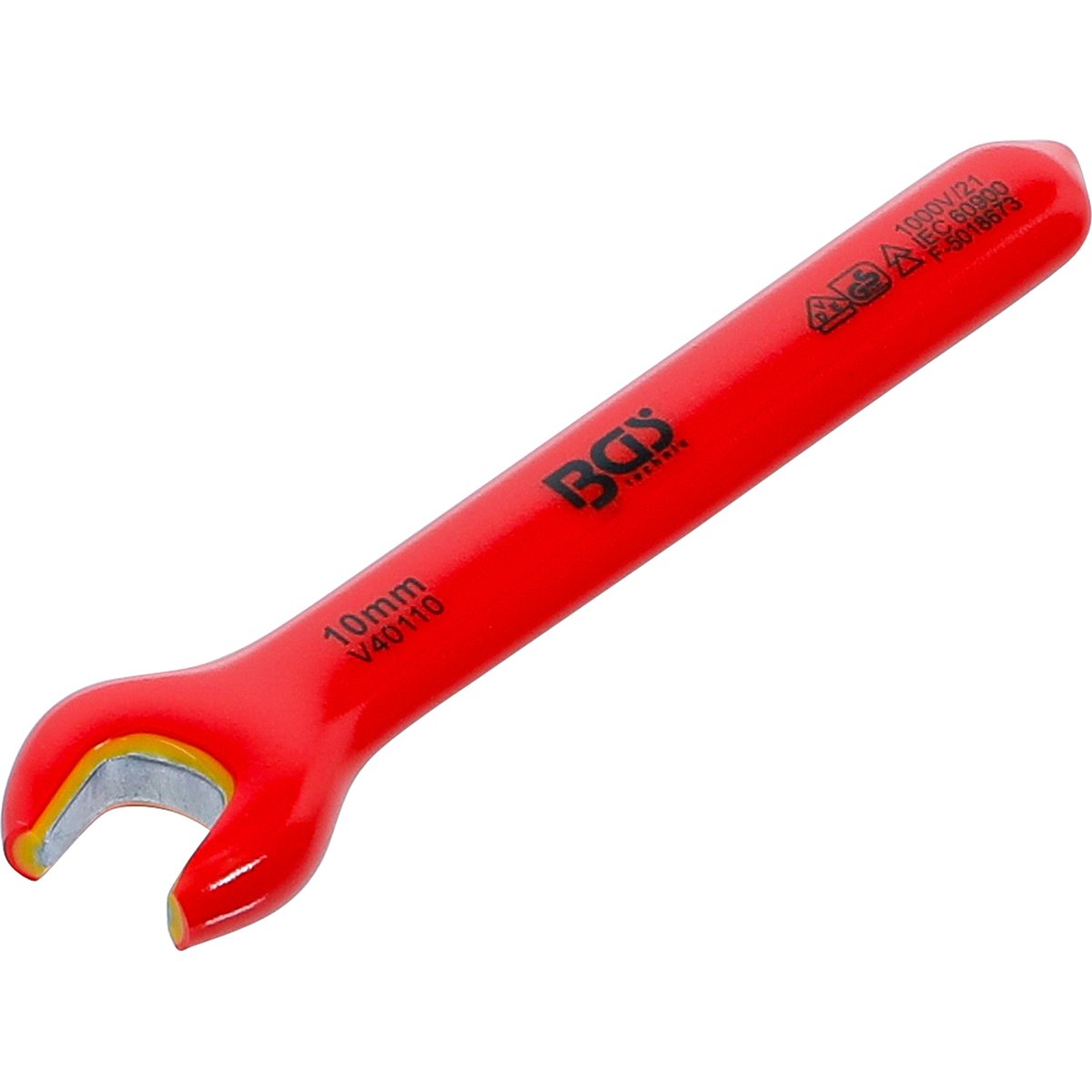 BGS 71060 VDE Single Open End Spanner, 10 mm 