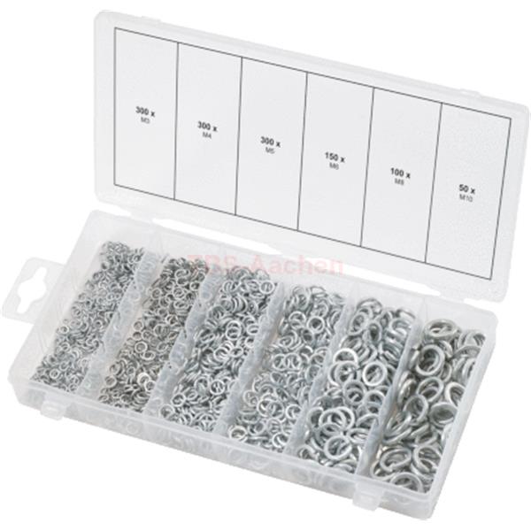 KS-Tools 970.0220 Spring washers assortment, M3-10 , 1200 pcs