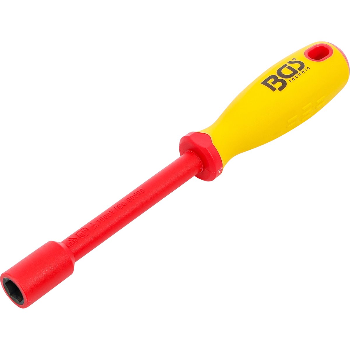 BGS 71092 VDE Socket Screwdriver, Hexagon, 12 mm, Blade Length 125 mm