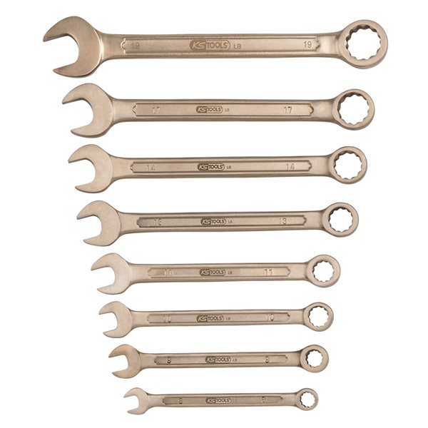 KS-Tools 963.7305 BRONZEplus Ringmaulschlüssel-Sat z, abgewinkelt 12-tlg. 10-32mm