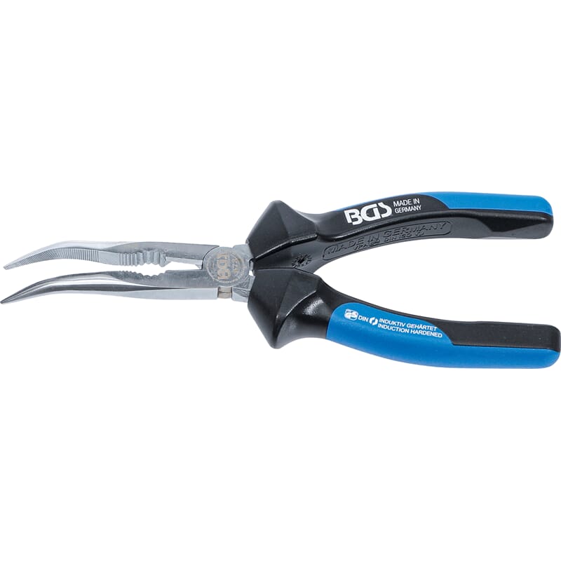 BGS 673 Bent Nose Pliers, with Cutting Edge, 200 m m