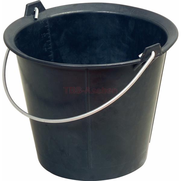 KS-Tools 140.0038 Solid rubber bucket, 12l, very f lexible