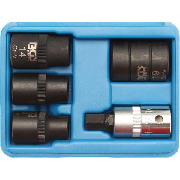 BGS 1112-1 Brake Calliper Special Socket Set, 5-po int (pentagon), 5 pcs.